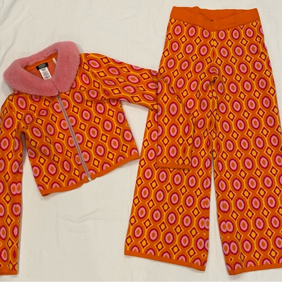 Vibrant Orange and Pink Kids outfit